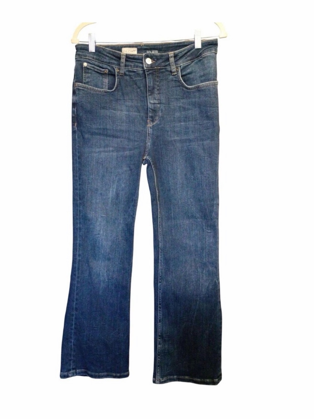 Pilcro Straight Leg Jeans in Dark Blue Wash